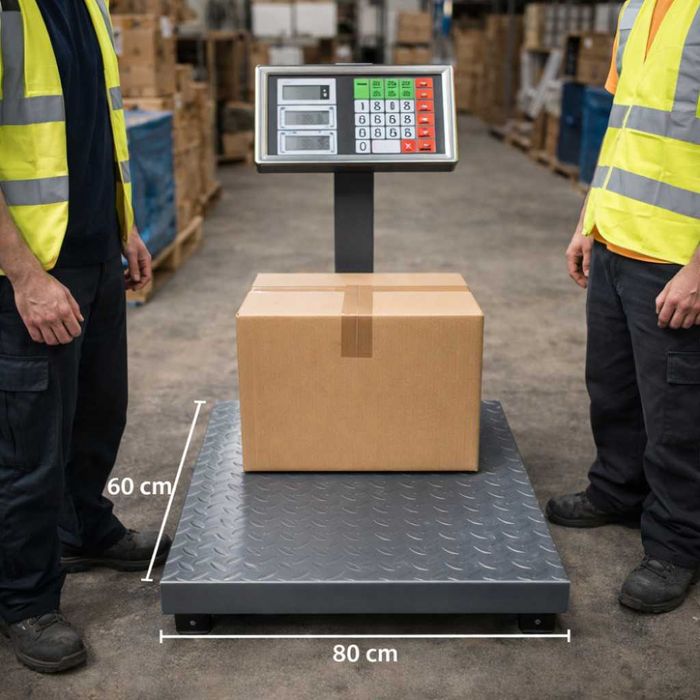 Сгъваем кантар до 1000кг - рифелова платформа