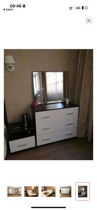 Продам, кровать, комод, прикроватки