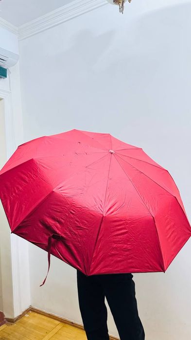Зонтик новый бордово-розовый
