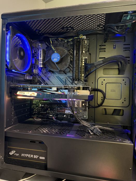 Геймърски компютър i5-10400F / GTX 1660 Gaming X 6GB / 16GB RAM + Монитор AOC 144Hz