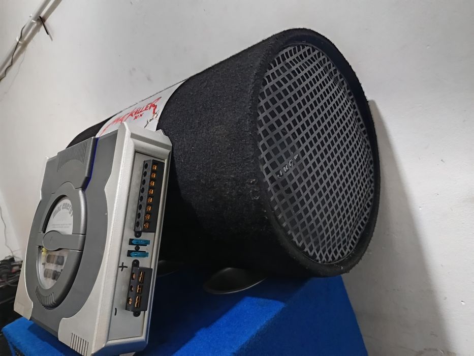 Pachet stație și subwoofer mac audio tun de bass masina amplificator audio auto