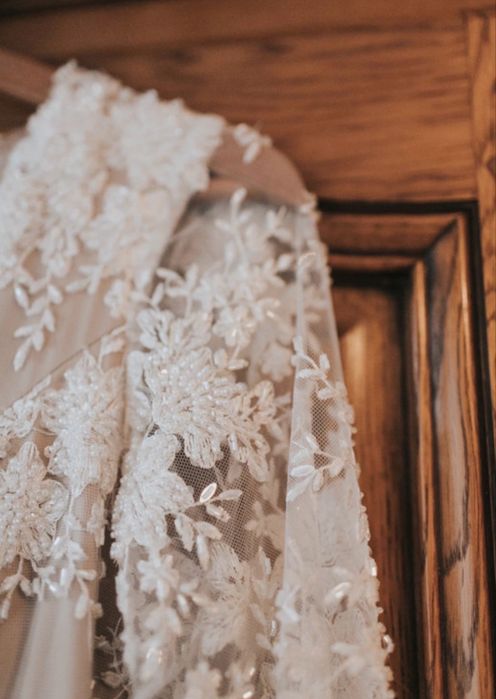 Rochie de mireasa ivoire, la comanda, ca noua