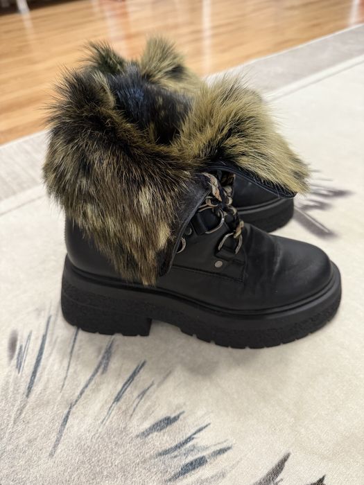 Gabina боти от естествена кожа и естествен косъм