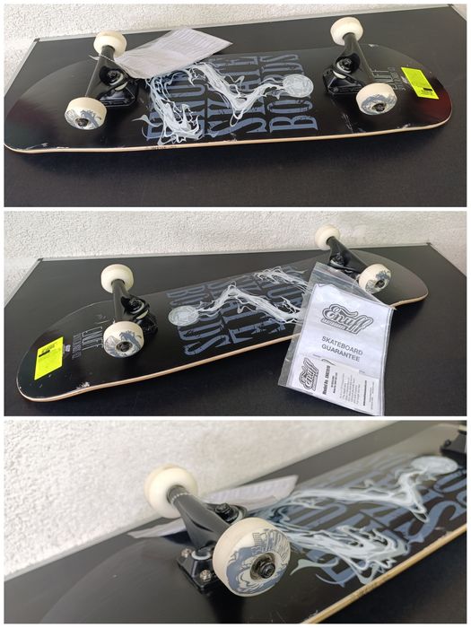 skateboard enuff pyro classic logo alb white copii baieti fete