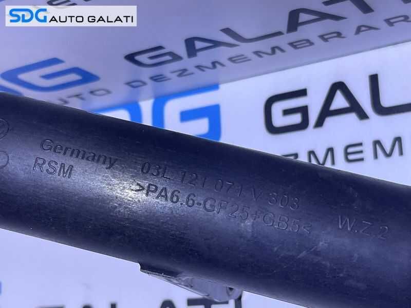 Conducta Teava Tub Radiator Apa Audi Q5 2.0 TDI CAGA CAGB CAHA CAHB 2009 - 2012 Cod 03L121071 03L121071V [D0802]