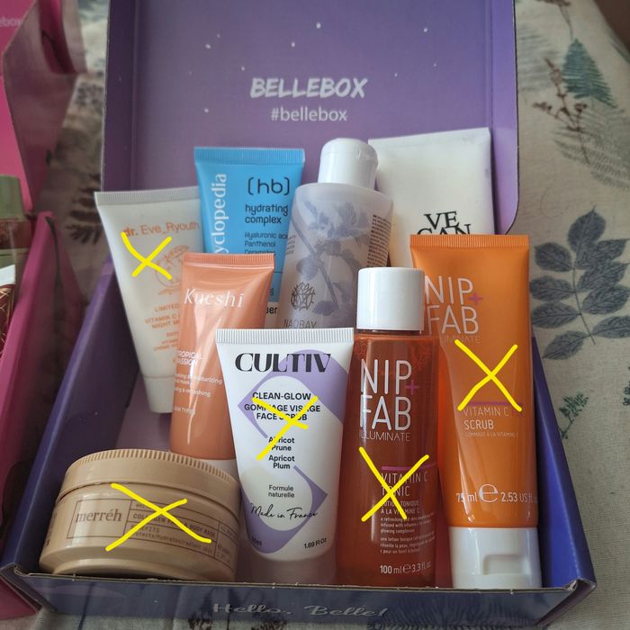 Козметика от кутии bellebox, kibrit, good box