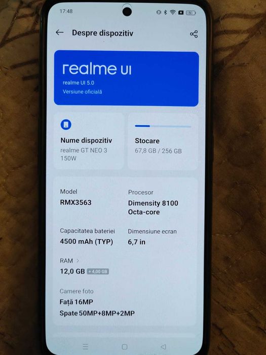 Telefon Realme GT NEO 3 in stare excelenta