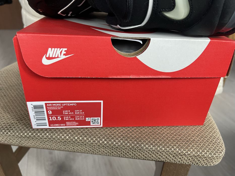 42.5Маратонки Nike Air Max Uptempo Black OG Basketball NBA Kobe Jordan