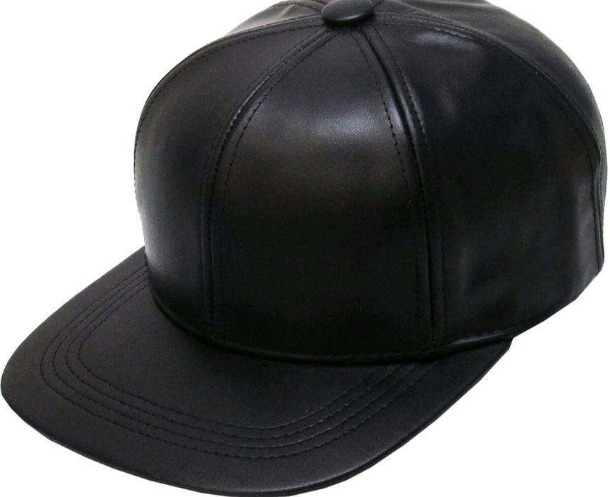 Sapca PIELE ajustabila reglabila made in  USA neagra noua impermeabila