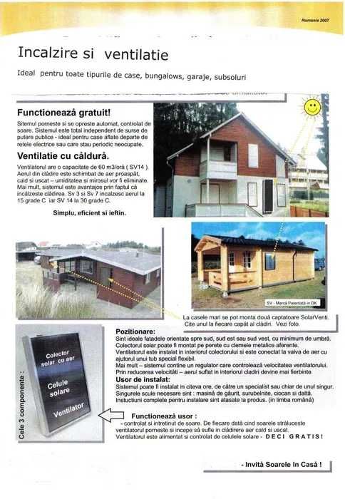 Panou solar pentru incalzire aer si apa SolarVenti SV 30 Hybrid