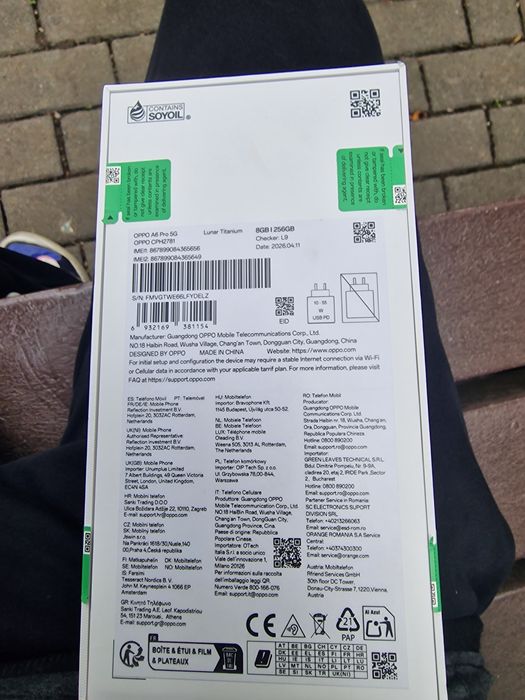 Oppo A6 Pro  5G  8 ram cu 256