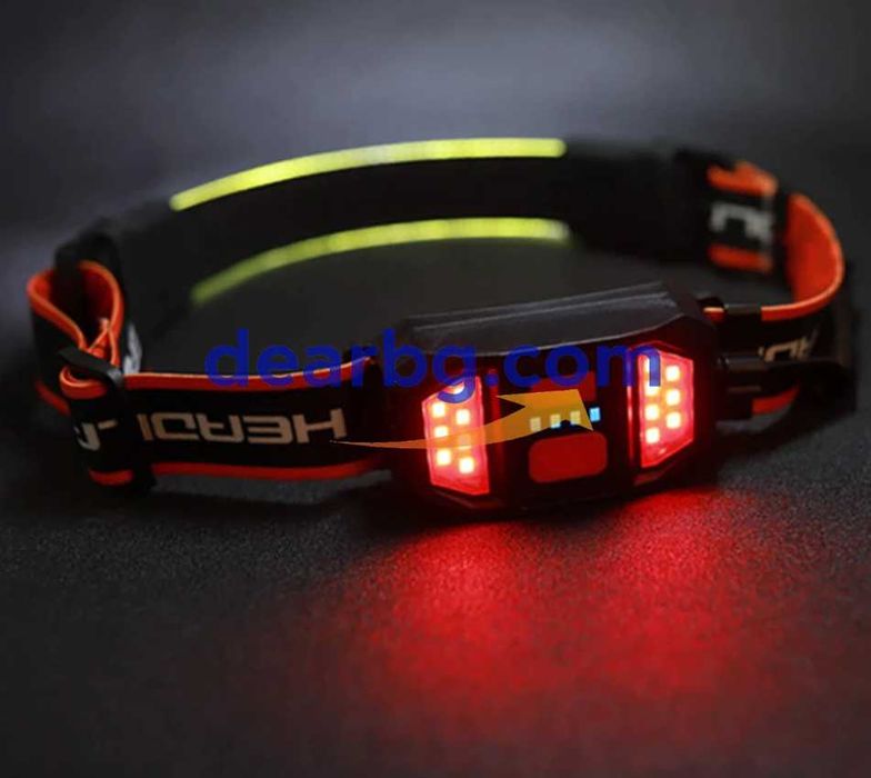 LED Челник 3D Stripe тип "Лента" с акумулаторна батерия