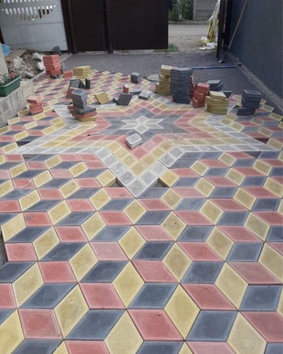 Укладка брусчатки