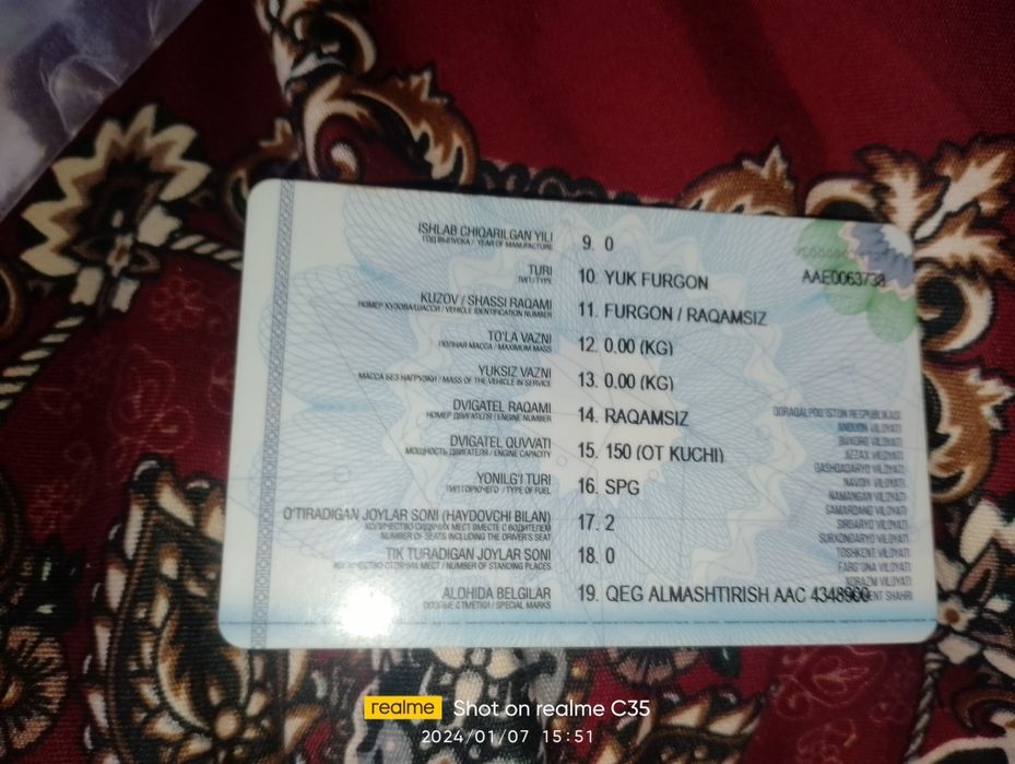 Zil 130 delnamer 4.90 kuzib uzunligi mator karafka urol