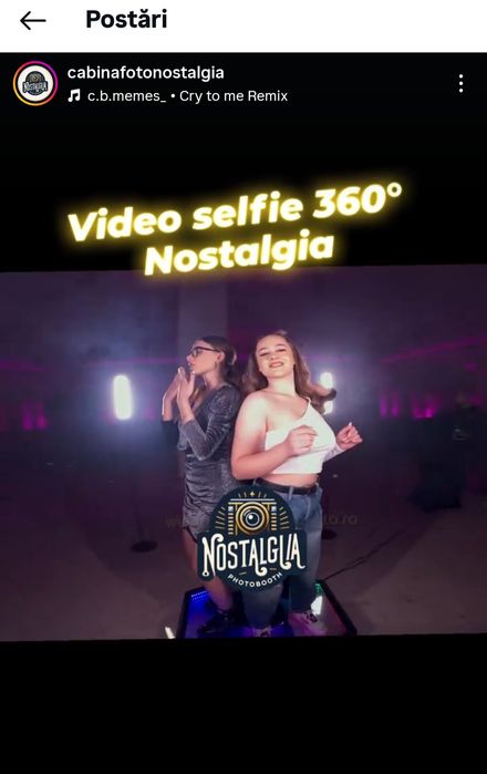 Platforma/ cabina video 360 / selfie 360