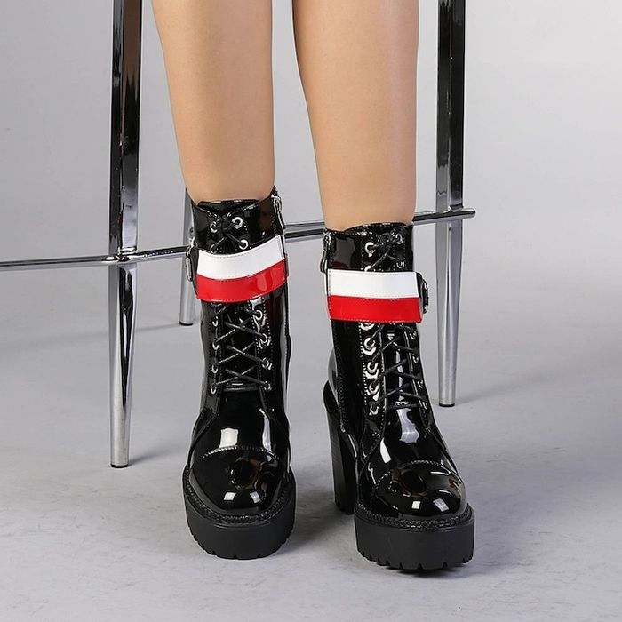 Botine cu toc gros