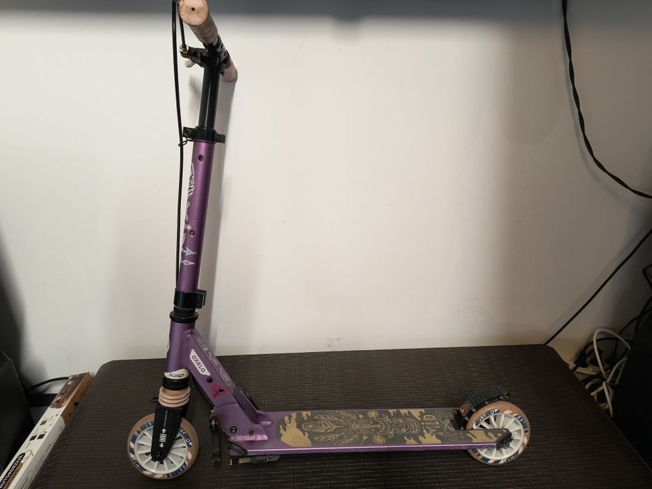 Trotinetă cu Suspensii şi Frâne pe Ghidon Mid 5 Violet Copii
