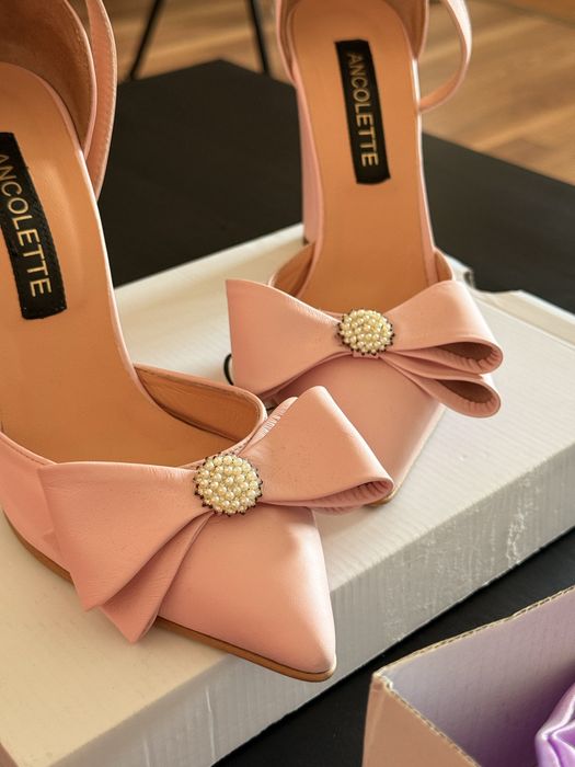 Pantofi Ancolette roz pudra