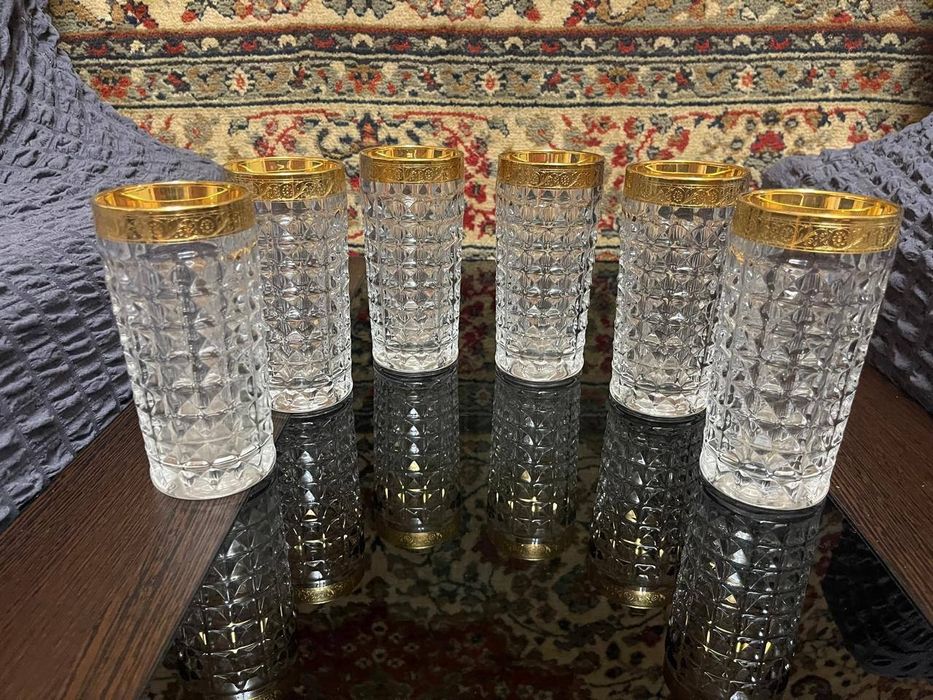 Фужеры хрусталь богемия.