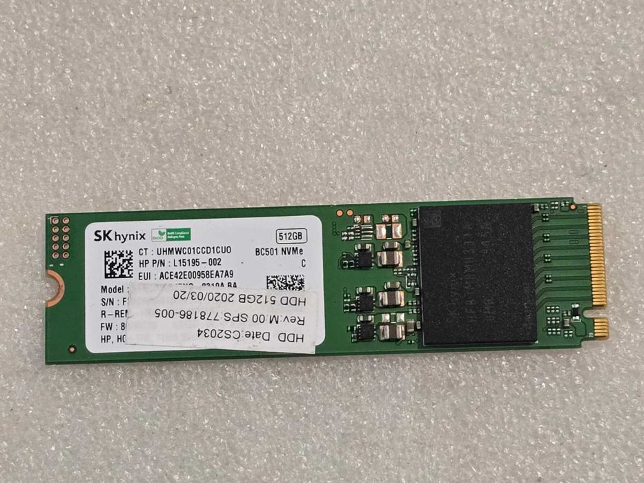 Solid-State Drive (SSD) SK hynix BC501 512GB NVMe PCIe 3.0 x4 M.2 2280