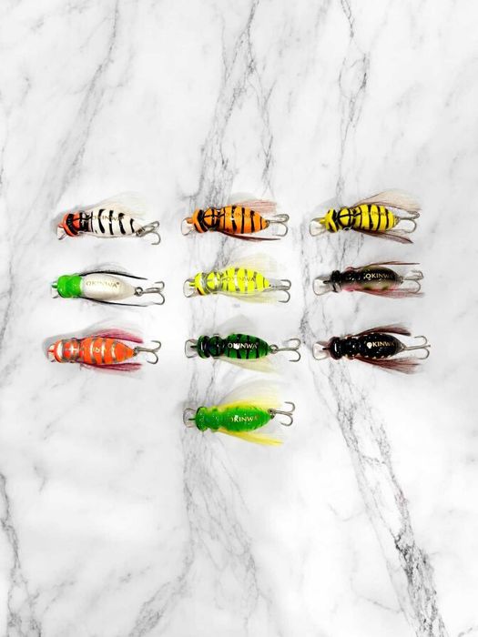 Убийствено ефективен воблер оса (пчела) Okinwa . 10 цвята. 2.5гр 3.5см