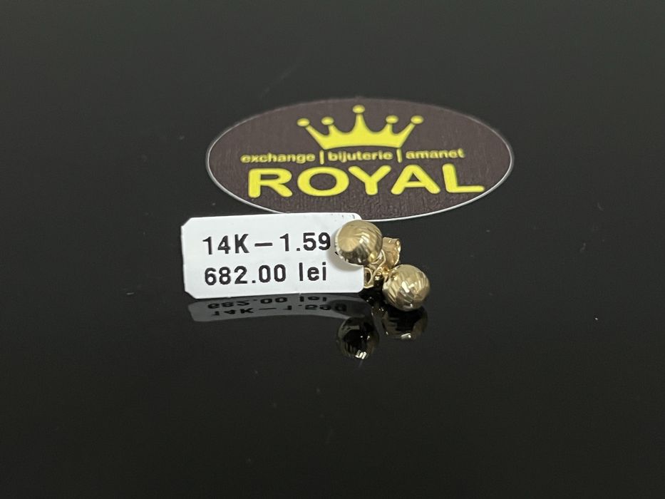 Bijuteria Royal CB : Cercei copil aur 14k 1,59 grame