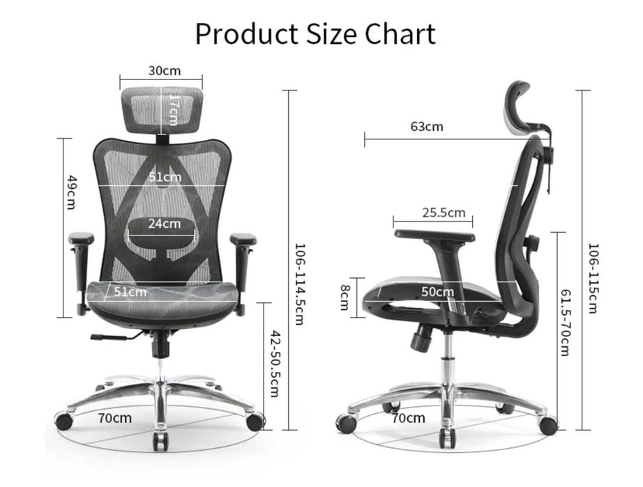 Scaun Ergoliv/Sihoo m57 grii sau negru