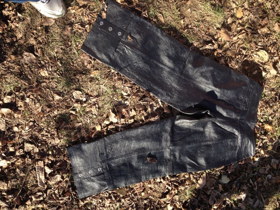 Панталон от естествена кожа. XL,38,42