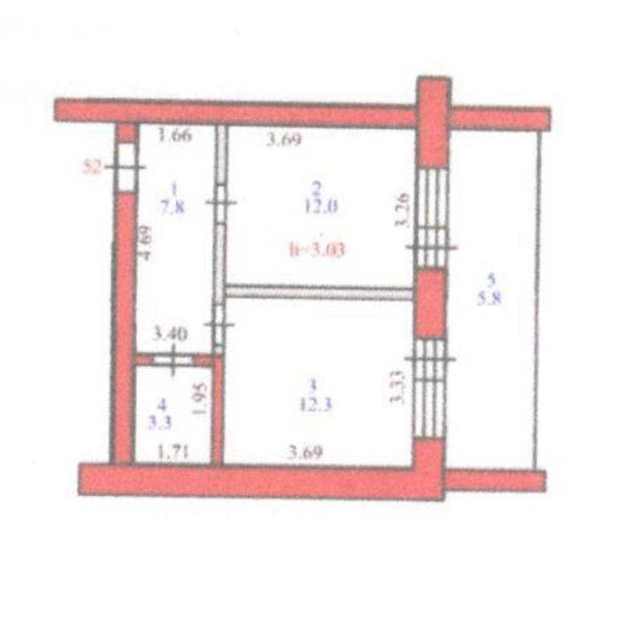 Продам 1 ком. квартиру