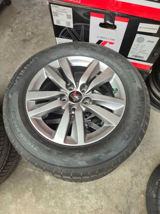 4 ROTI Jante+Anvelope VARA - 215/60/16 5x108 - OEM Peugeot 308 / 508 - Citroen DS - ANVELOPE CA NOI - DOT 2025 !
