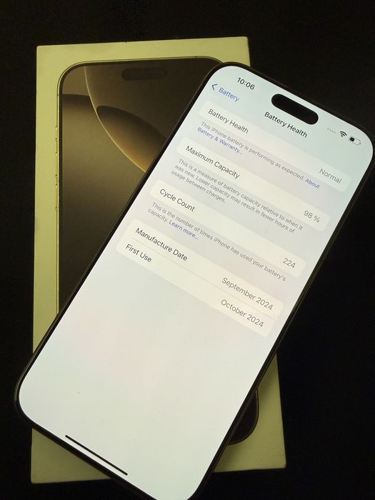 Iphone 16 pro max 256gb гаранция фабрично отключени