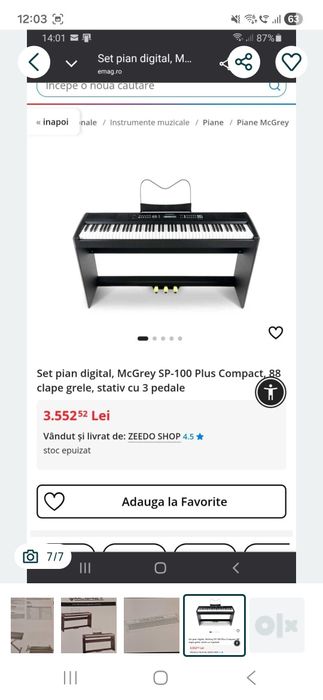 Se vinde Pian McGrey SP-100-Plus