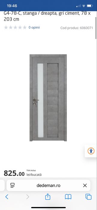 Vand 4 usi gri din dedeman