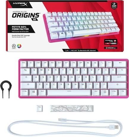 Продам клавиатуру HyperX Alloy Origins 60 в белом цвете