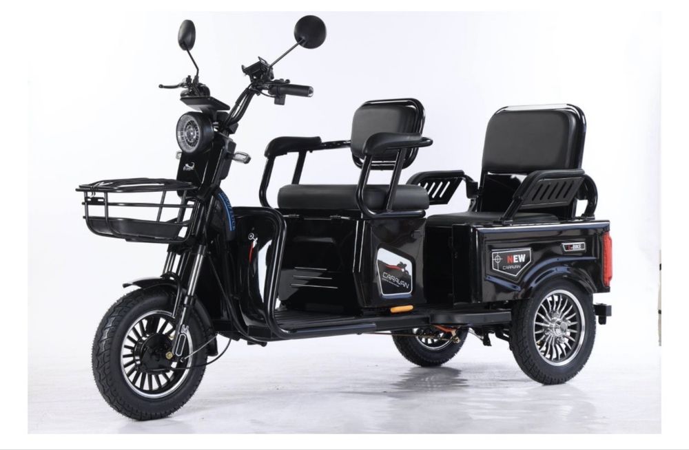 Электроскутер Caravan X1 16 дюйм 2024 XL черный