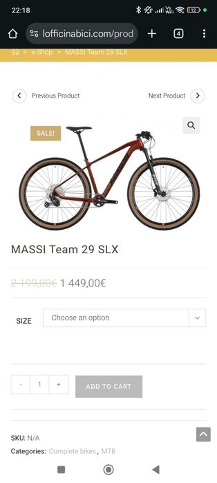 Bicicleta Massi Carbon