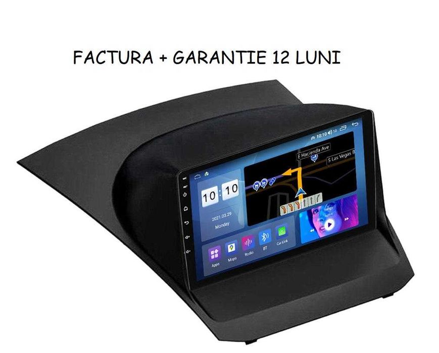 Navigatie Android 14 Ford Fiesta EcoSport 1/8 Gb Waze CarPlay + CAMERA