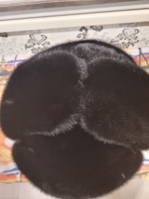 Норковая мужская шапка