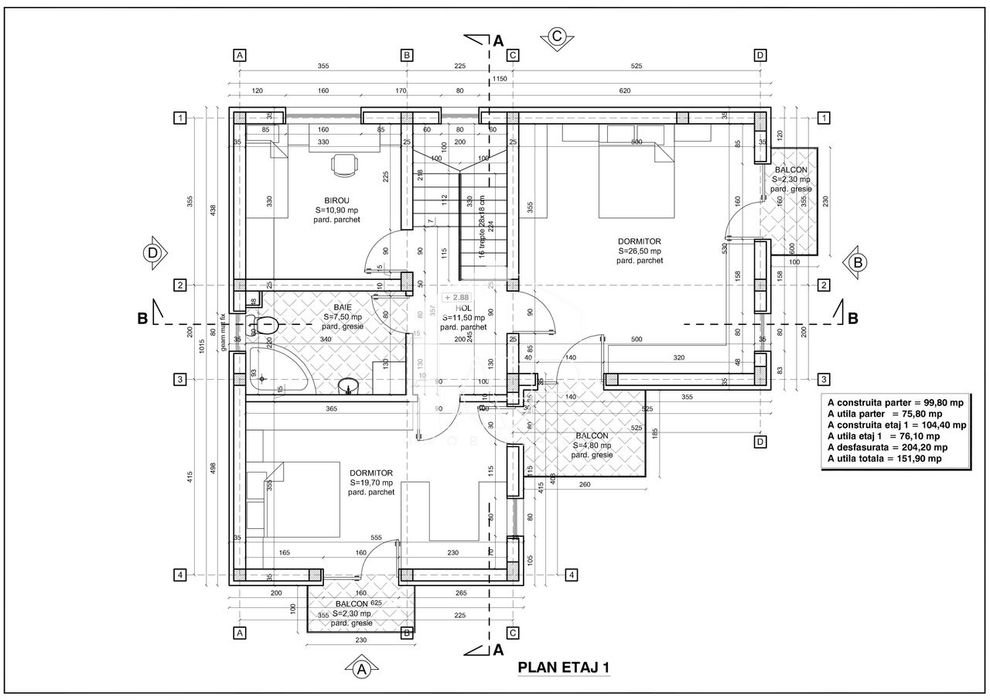 Vila P+1E, cu 5 camere, Paulesti