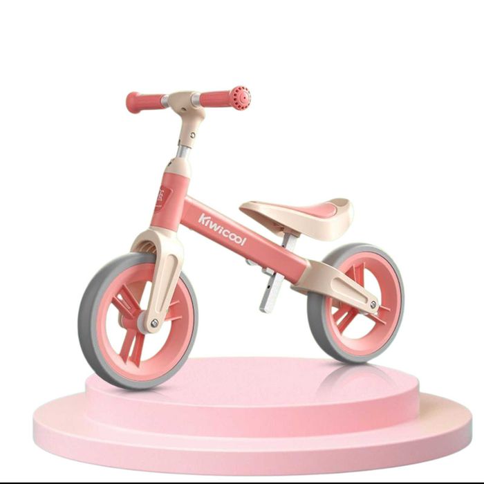 Bicicleta de echilibru-80-110cm, inaltime reglabila roti spuma EVA roz