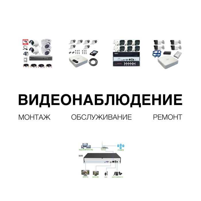 Видеонаблюдение Актау. Установка камеры. Охранная система. WiFi камера