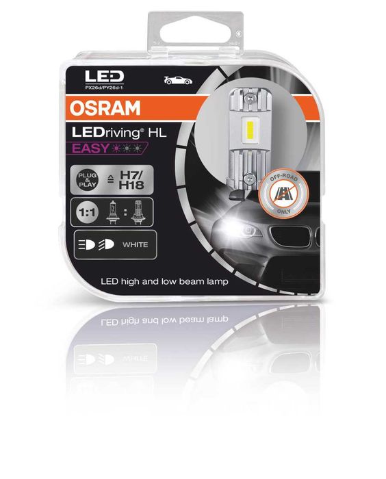 LED крушки OSRAM LEDriving HL EASY H1/H3/H4/H7/H15/H18/H19-12V-6500K