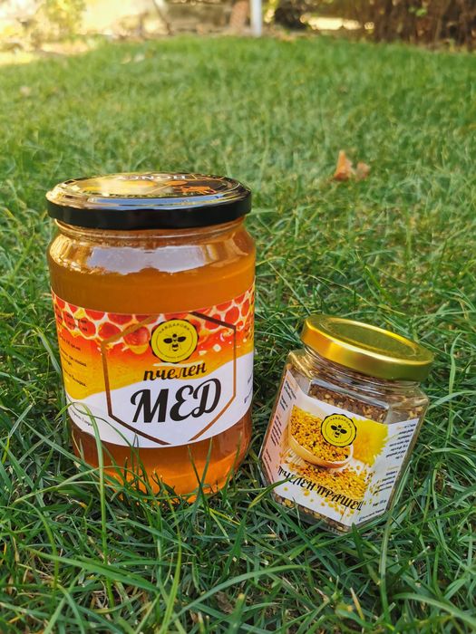 Пчелен прашец, клеева тинктура, клей/прополис, пчелен мед и продукти