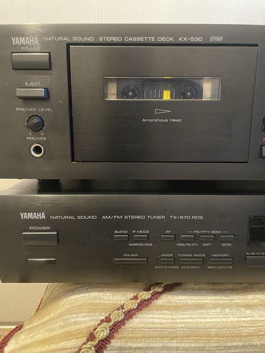 Vând deck +tuner YAMAHA