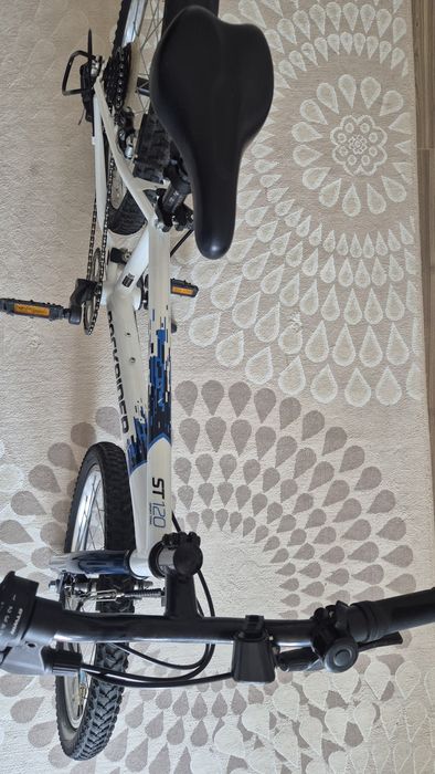 Bicicleta Rockrider ST 120 20" alb-albastru