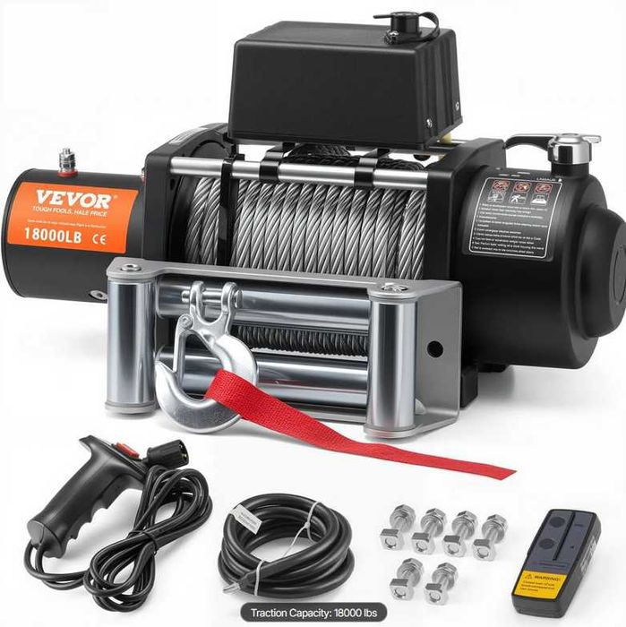 Troliu Electric Auto 13.500 LBS 12V  Offroad Tractări – Nou cu Factură