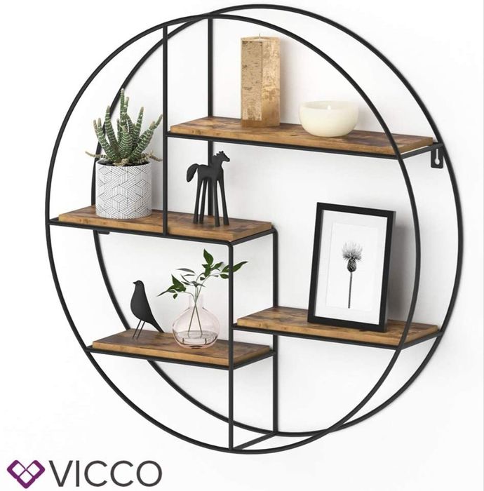 Метална кръгла етажерка Vicco 5805