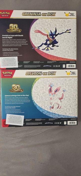 Pokemon 30th Celebration Greninja & Sylveon Ex Box