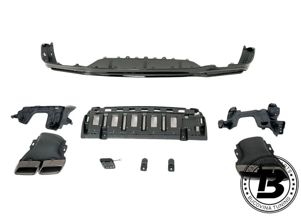 Difuzor Bara Spate cu Ornamente compatibil cu Mercedes E Class W213 E63 Design