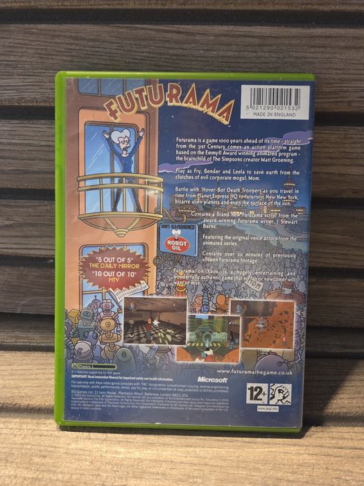 Futurama Xbox Original PAL CIB Complet | Manual + Insert | Colecție Retro
